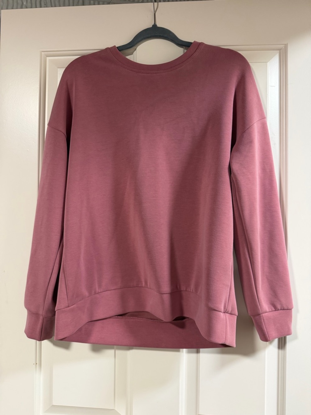LAZYPANTS Pink Long Sleeve Top Medium Oversized Super Soft Lounge Shirt